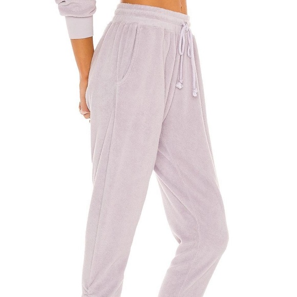REVOLVE Lovers + Friends Landry Terry Drawstring Pant in Lavender - Picture 4 of 8